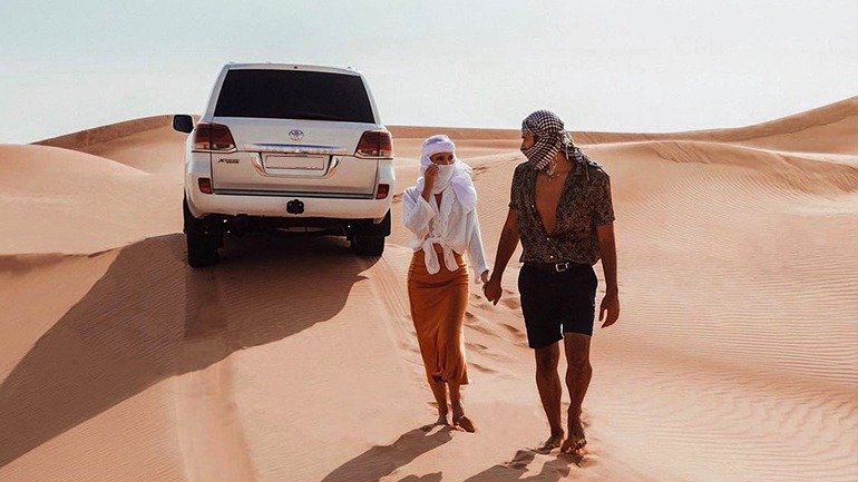 Desert safari vehicle in Dubai