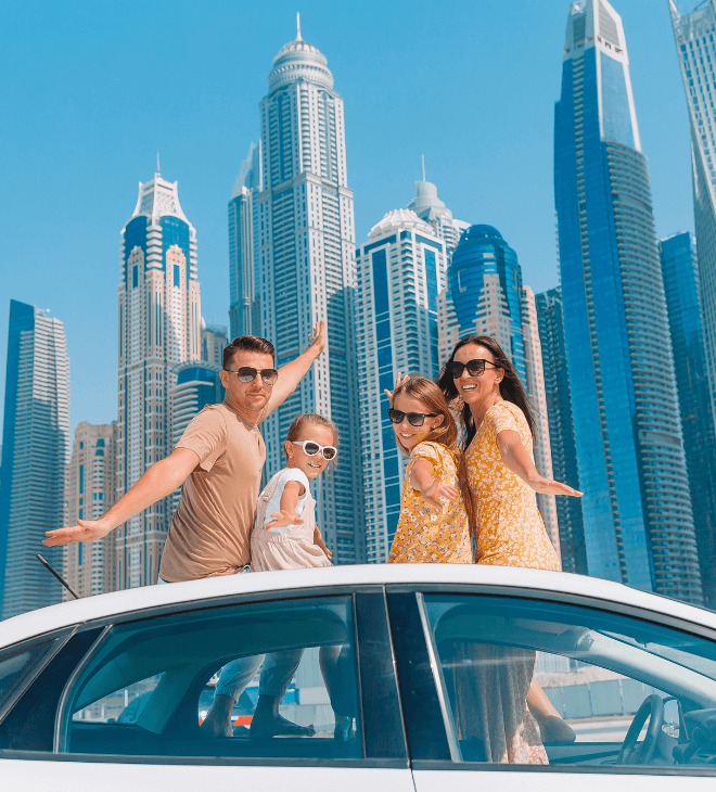 Modern Dubai skyline